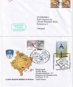 Serbien/Kosovo - KFOR/Jugoslaw. Post 4 Belege + postfr. Marken 2000/2003