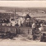 Türkei - Constantinopel Mosque Suleimanie sw-Foto-AK ungelaufen ca. 1920