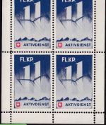 Schweiz - Luftwaffe Fl.KP. Aktivdienst Feldpostvignette 4er-Block ungebraucht