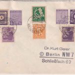 All.Bes./SBZ/AM-Post - Zonen-Mischfrankatur Brief Taucha ü. Weissenfels 5.5.46