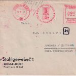 DR - Düsseldorf 10 1941 25 Pfg. AFS "Bau-Stahlgewebe" Zensurbrief n. HOLLAND
