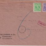 AM-Post - 3+5 Pfg. amerik. Druck Brief Hamburg - Rellingen 10.11.45 Nachporto