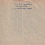 All.Bes./Kontrollrat - 16 Pfg. Ziffer Oberrand/Platte u.a. Brief Reichelsheim