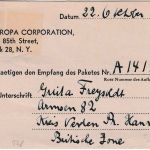 All.Bes./Kontrollrat - 30 Pfg. Ziffer Karte n.USA Verden - New York 23.10.47