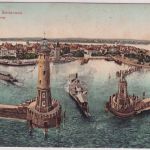 Bayern - 5 Pfg. Wappen m. Zwischensteg AK n. ÖSTERREICH Lindau - Mauer 1908