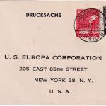 All.Bes./Kontrollrat - 2+8 Pfg. Arbeiter Drucksachenkarte n. USA Wuppertal 1947