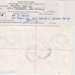 PNG - 2 K. Segelschiff Einschreibebrief Gusap - Springe 1987