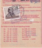 DDR - 15 Pfg. 150 J. Eisenbahn L-DD Einzahlungsauftrag Bennewitz/Wurzen 1989