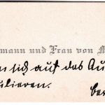 DR - Horst von Metsch Vistenkarte mit hds. Glückwünschen Berlin 1911