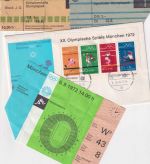 BRD - Olympiade München 1972 Block/Schmuckbrief + 3 Eintrittskarten