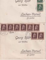 Bayern - Grenzrayon Lindau - Lachen-Vonwil/SCHWEIZ 7 Briefe/Luitpold 12.3.1911