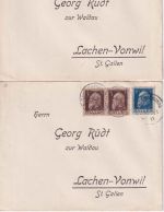 Bayern - Grenzrayon Lindau - Lachen-Vonwil/SCHWEIZ 7 Briefe/Luitpold 12.3.1911
