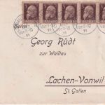 Bayern - Grenzrayon Lindau - Lachen-Vonwil/SCHWEIZ 7 Briefe/Luitpold 12.3.1911