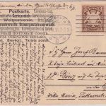 Bayern - 3+3 Pfg. Wappen/Luitpold wertstufengleiche MIF Karte München Binz 1911