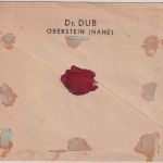FZ - Idar-Oberstein 5.4.47 Ra2 Gebühr bezahlt Nachnahme-Wertbrief n. FFM