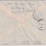 Saar - Köllerbach ü. Völklingen 24.3.47 Ra2 Gebühr bezahlt R-Brief - Zensur !