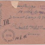 All.Bes. - Öhringen 2. FEB 1946 Not-L1 + L1 Gebühr bezahlt Zensurbrief
