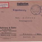 All.Bes. - Baumholder 30.5.46 Ra2 Gebühr bezahlt Einschreibebrief/Eigenhändig