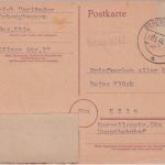 All.Bes. - Osberghausen 11.7.46 L2 Gebühr bezahlt entnazif. AH-Ganzsache n. Köln