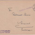 SBZ - Eisenach 9.11.45 L1 Gebühren verrechnet Ortsbrief/Krankenkasse