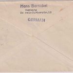 All.Bes. - Bamberg 3 Gebühr bezahlt + Gebührenstpl. "12" Brief 20.11.45