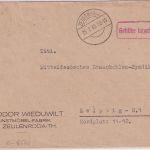 SBZ - Zeulenroda 25.7.45 Ra1 Gebühr bezahlt Brief n. Leipzig