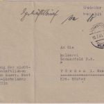 All.Bes. - Nümbrecht 10.7.45 L2 Gebühr bezahlt Geschäftsbrief n. Vörden