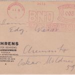 DR - Braunschweig 1936 3 Pfg. AFS Behrens Neuheiten Dienst Drucksachenkarte