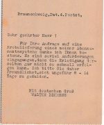 DR - Braunschweig 1936 3 Pfg. AFS Behrens Neuheiten Dienst Drucksachenkarte