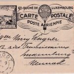 Luxemburg - Par Ballon Exp. Philatelique illustr. Ballonpostkarte 8. Sept. 1927
