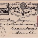 Luxemburg - Par Ballon Exp. Philatelique illustr. Ballonpostkarte 8. Sept. 1927