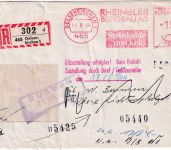 BRD - Gelsenkirchen 1964 150 Pfg. AFS Rheinelbe Bergbau AG Einschreibebrief