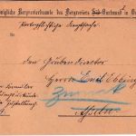 DR - 10 Pfg. Germania/Reichspost Zustellurkunde Dortmund - Asseln 1902