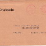 DR-Infla - Hannover 23.10.22 100 Pfg. Postfreistempel Drucksachenkarte n. Brieg