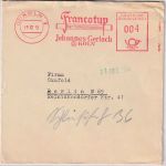 BRD - Köln 1951 4 Pfg. AFS "Francotyp" Drucksachenbrief n. Berlin