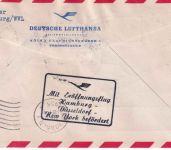 BRD - Lufthansa Eröffnungsflug Hamburg - New York Lupo-Brief m. LH-Satz