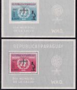 Paraguay - WHO Malaria Blockausgaben 1962 (22+23) beide posfrisch