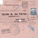 Ungarn/Rumänien - 2 F. Ganzsache+ 25 F. Zusatz Postanweisung Újbesenyő 1918