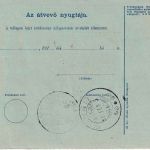 Ungarn/Rumänien - 10 F. Ganzsache+Zusatz Paketkarte Gyergyószentmiklós 1918