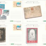 Irland - 150 Jahre Briefmarken 1990 24 P. Ganzsachen (4 versch.) ungebraucht