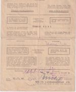 All.Bes./Norwegen - Lager Huntorf 21.7.45 Personalkarte f. Stabshelferin