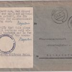 All.Bes. - Bamberg 27.8.45 Frei d. Ablösung Brief zweispr. Zulassungsvermerk