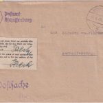 All.Bes. - Aschaffenburg 11.8.45 Ortsbrief/Postsache zweispr. Zulassungsvermerk