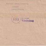 All.Bes. - Aschaffenburg 11.8.45 Ortsbrief/Postsache zweispr. Zulassungsvermerk