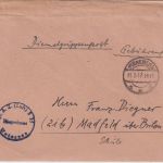 All.Bes. - Pinneberg 1947 Dienstgruppenpost Briefstpl. Fliegerhorst Uetersen