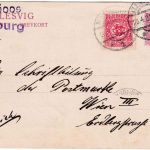 Dt. Abstimmungsgeb./Schleswig - 15 Pfg, Ganzsache+Zusatz n. ÖSTERREICH 26.4.20