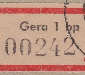 DDR - Gera 4.1.55 Postsache-Ortseinschreiben (Hauptpostamt)