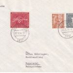 BRD - 20 Pfg. Stephan u.a. FDC (13a) Straubing DPST (Devisenpoststelle) 7.1.56