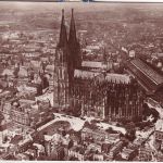 DR - 10+8 Pfg. Ebert Luftpostkarte Köln - Jena 1931 Lupo-Bestätigungsstpl. Halle