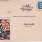 DR - Berlin W35 ILA 1938 Masch.werbestempel + Vignette Brief i.d. SCHWEIZ